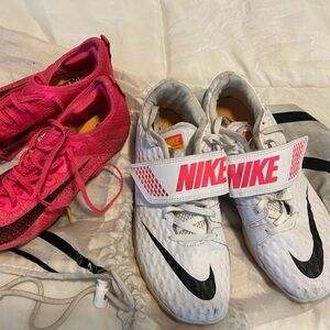 Nike Pink and White Sports Shoes
